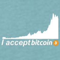 I Accept Bitcoin Crypto Currency Sueded Cloud Jersey T-Shirt