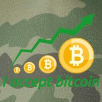 I Accept Bitcoin Graph Logo Legacy Tie Dye Trucker Hat
