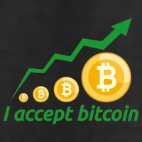 I Accept Bitcoin Graph Logo Cool Comfort Performance Bucket Hat