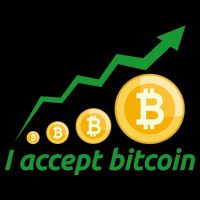 I Accept Bitcoin Graph Logo Bucket Hat