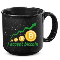 I Accept Bitcoin Graph Logo 15oz Campfire Ceramic Mug