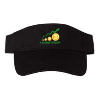 I Accept Bitcoin Graph Logo Visor