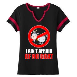 I Ain't Afraid of No Goat Chicago Ladies Halftime Notch Neck Tee