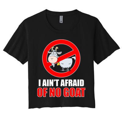 I Ain't Afraid of No Goat Chicago Crop Top