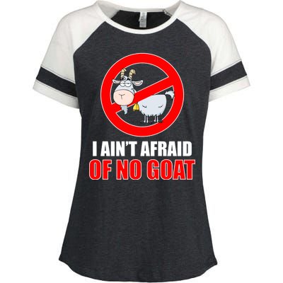 I Ain't Afraid of No Goat Chicago Enza Ladies Jersey Colorblock Tee