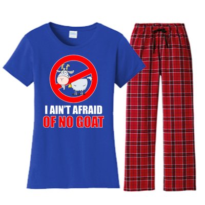 I Ain't Afraid of No Goat Chicago Women's Flannel Pajama Set