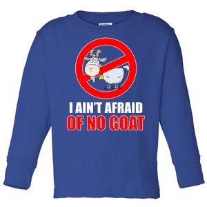 I Ain't Afraid of No Goat Chicago Toddler Long Sleeve Shirt