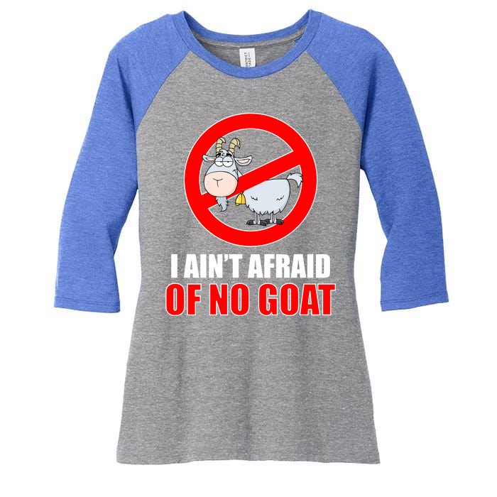 I Ain't Afraid of No Goat Chicago Women's Tri-Blend 3/4-Sleeve Raglan Shirt