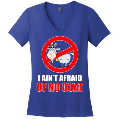 I Ain't Afraid of No Goat Chicago Women's V-Neck T-Shirt