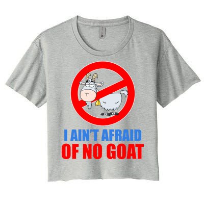 I Ain't Afraid of No Goat Chicago Women's Crop Top Tee