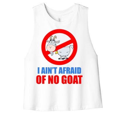 I Ain't Afraid of No Goat Chicago Women's Racerback Cropped Tank