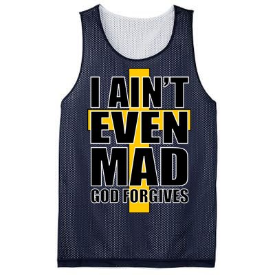 I Ain't Even Mad God Forgives Mesh Reversible Basketball Jersey Tank