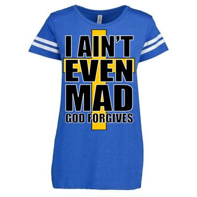 I Ain't Even Mad God Forgives Enza Ladies Jersey Football T-Shirt