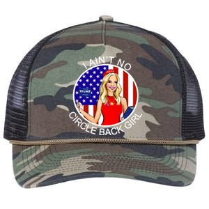 I Ain't No Circle Back Girl Kayleigh McEnany Retro Rope Trucker Hat Cap