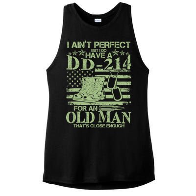 I Ain't Perfect  But I Do Have A DD-214 Ladies PosiCharge Tri-Blend Wicking Tank