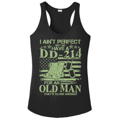 I Ain't Perfect  But I Do Have A DD-214 Ladies PosiCharge Competitor Racerback Tank