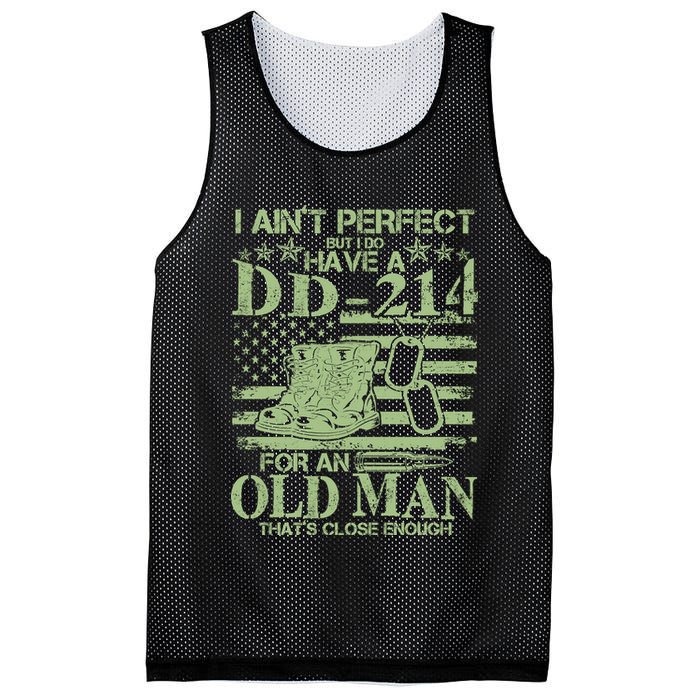 I Ain't Perfect  But I Do Have A DD-214 Mesh Reversible Basketball Jersey Tank