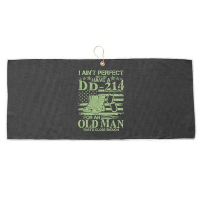 I Ain't Perfect  But I Do Have A DD-214 Large Microfiber Waffle Golf Towel