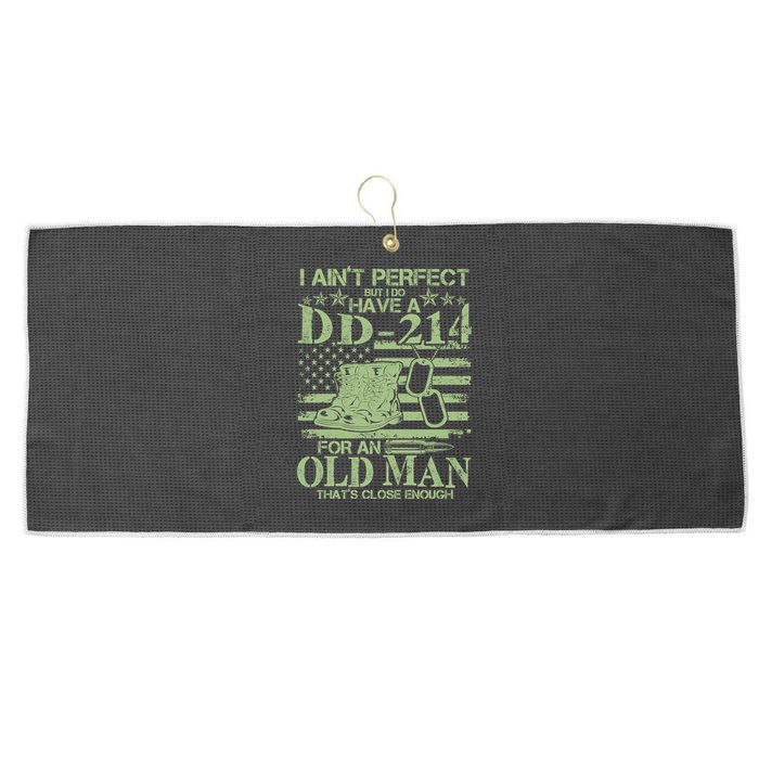 I Ain't Perfect  But I Do Have A DD-214 Large Microfiber Waffle Golf Towel