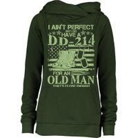 I Ain't Perfect  But I Do Have A DD-214 Womens Funnel Neck Pullover Hood