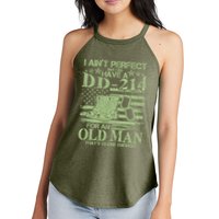 I Ain't Perfect  But I Do Have A DD-214 Women's Perfect Tri Rocker Tank