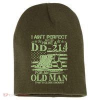 I Ain't Perfect  But I Do Have A DD-214 Short Acrylic Beanie