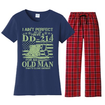 I Ain't Perfect  But I Do Have A DD-214 Women's Flannel Pajama Set