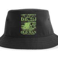 I Ain't Perfect But I Do Have A DD-214 Old Man Sustainable Bucket Hat