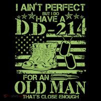 I Ain't Perfect But I Do Have A DD-214 Old Man Sustainable Beanie