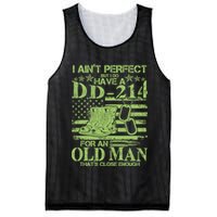 I Ain't Perfect But I Do Have A DD-214 Old Man Mesh Reversible Basketball Jersey Tank
