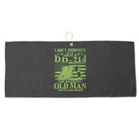 I Ain't Perfect But I Do Have A DD-214 Old Man Large Microfiber Waffle Golf Towel
