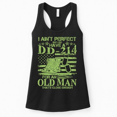 I Ain't Perfect But I Do Have A DD-214 Old Man Womens Tank Top