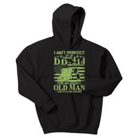 I Ain't Perfect But I Do Have A DD-214 Old Man Kids Hoodie