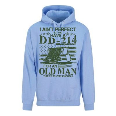 I Ain't Perfect But I Do Have A DD-214 Old Man Unisex Surf Hoodie