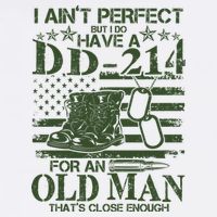 I Ain't Perfect But I Do Have A DD-214 Old Man Garment-Dyed Sweatshirt