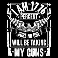I Am 1776 Percent Sure No One Will Be Taking My Guns Apron