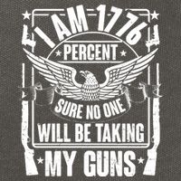 I Am 1776 Percent Sure No One Will Be Taking My Guns Cotton Canvas Backpack