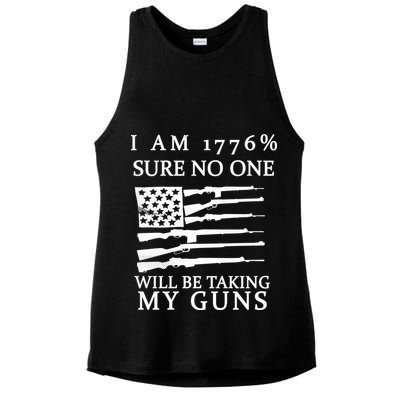 I Am 1776 Sure No One Is Taking My Guns Ladies PosiCharge Tri-Blend Wicking Tank