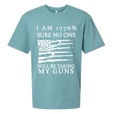 I Am 1776 Sure No One Is Taking My Guns Sueded Cloud Jersey T-Shirt