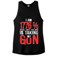 I Am 1776 Sure That No One Is Taking My Gun Ladies PosiCharge Tri-Blend Wicking Tank