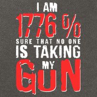 I Am 1776 Sure That No One Is Taking My Gun Cotton Canvas Backpack