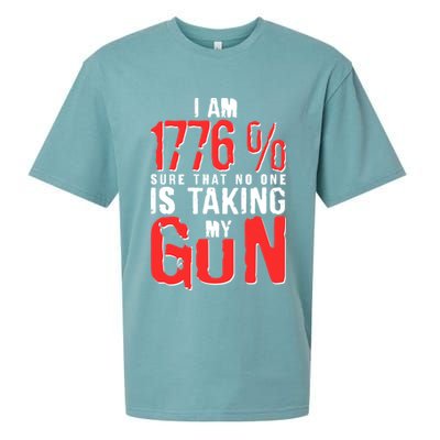 I Am 1776 Sure That No One Is Taking My Gun Sueded Cloud Jersey T-Shirt