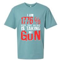 I Am 1776 Sure That No One Is Taking My Gun Sueded Cloud Jersey T-Shirt