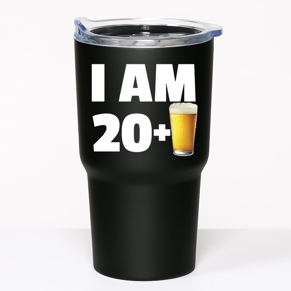 I Am 20 Plus Beer 21st Birthday Tumbler