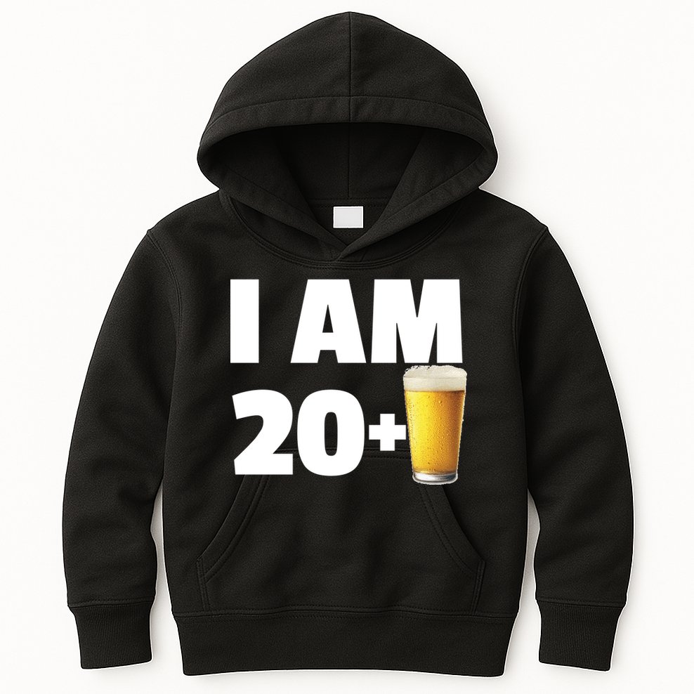 I Am 20 Plus Beer 21st Birthday Kids Hoodie