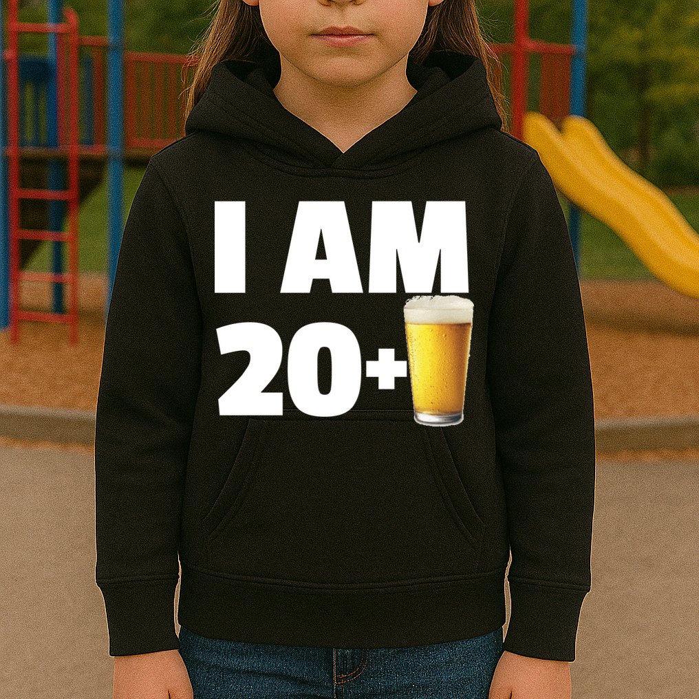 I Am 20 Plus Beer 21st Birthday Kids Hoodie
