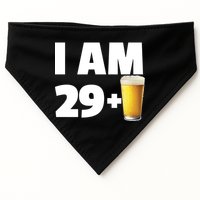 I Am 29 Plus Beer 30th Birthday USA-Made Doggie Bandana