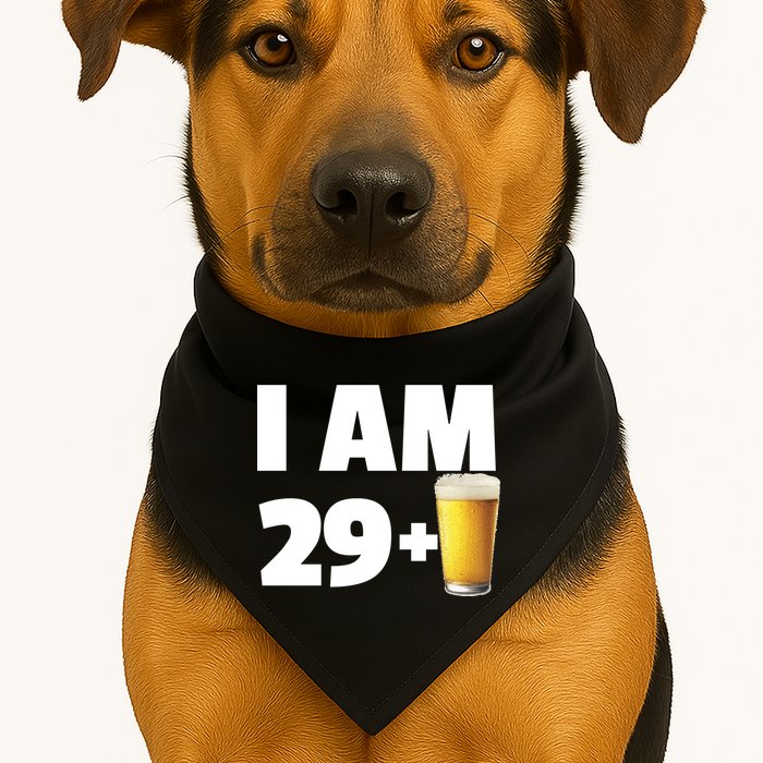 I Am 29 Plus Beer 30th Birthday USA-Made Doggie Bandana