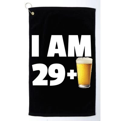 I Am 29 Plus Beer 30th Birthday Golf Towel