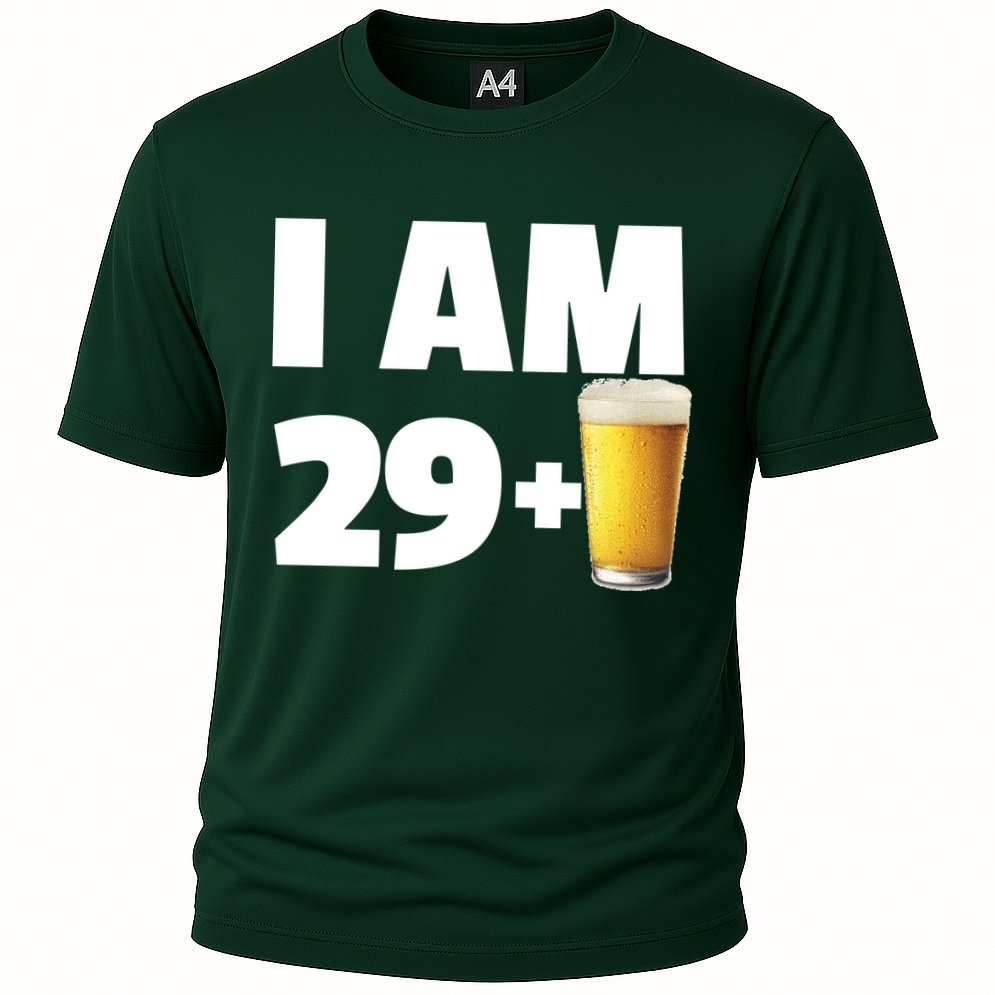 I Am 29 Plus Beer 30th Birthday Cooling Performance Crew T-Shirt